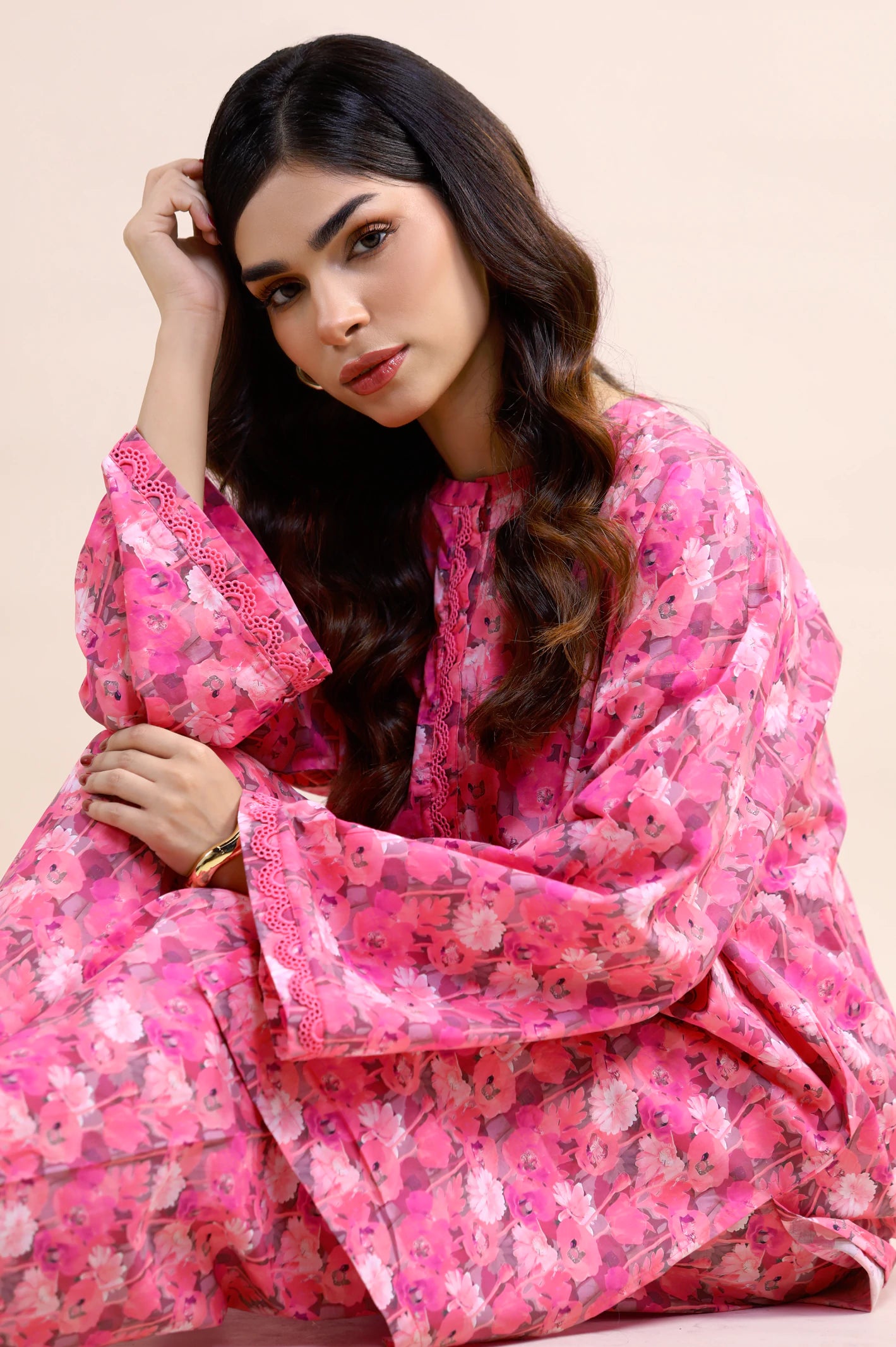 Pink Printed 2-Pc