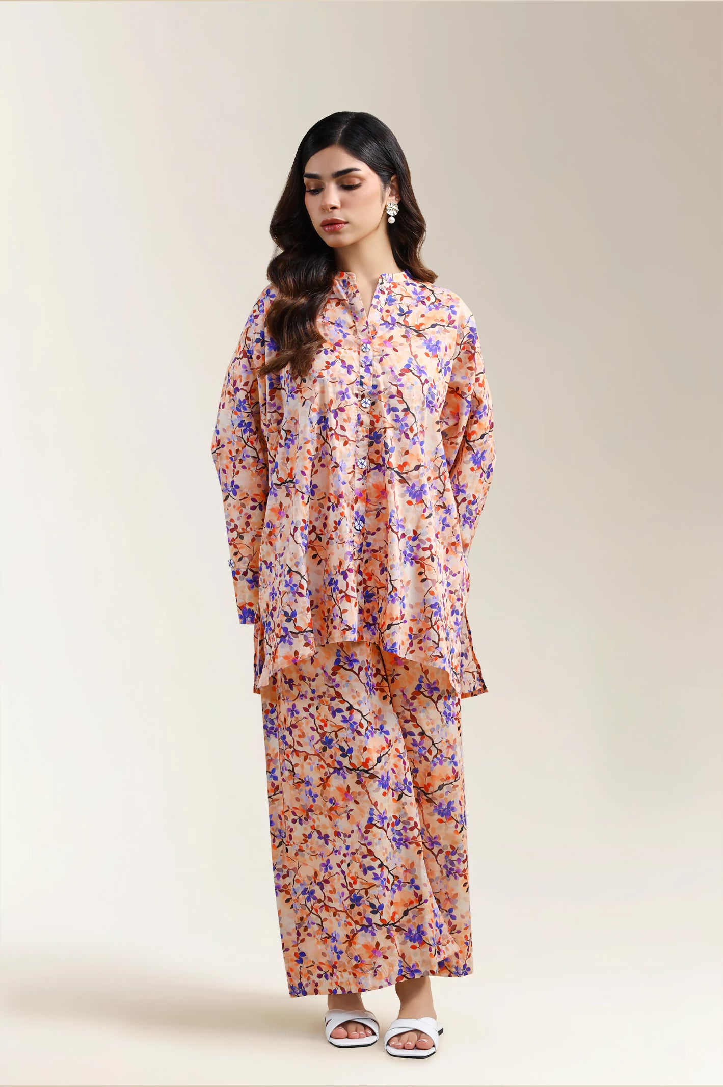 Multicolor Printed 2-Pc