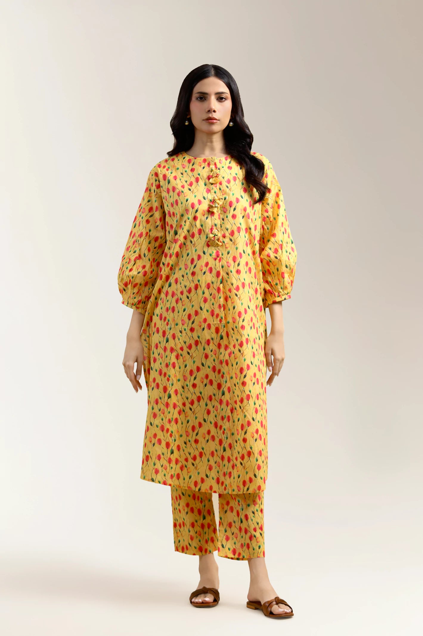 Multicolor Printed 2-Pc