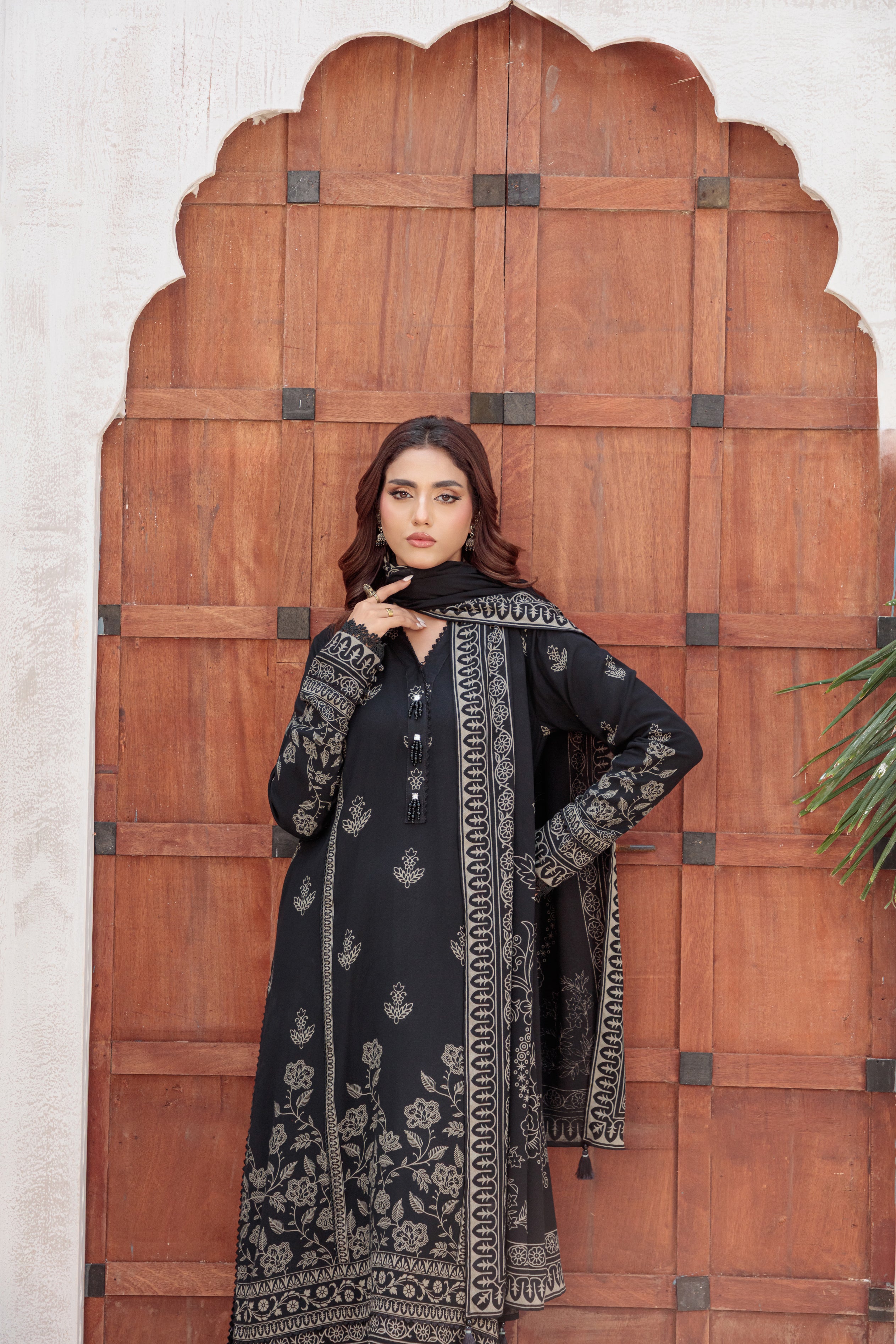 03-pc Pashmina Printed