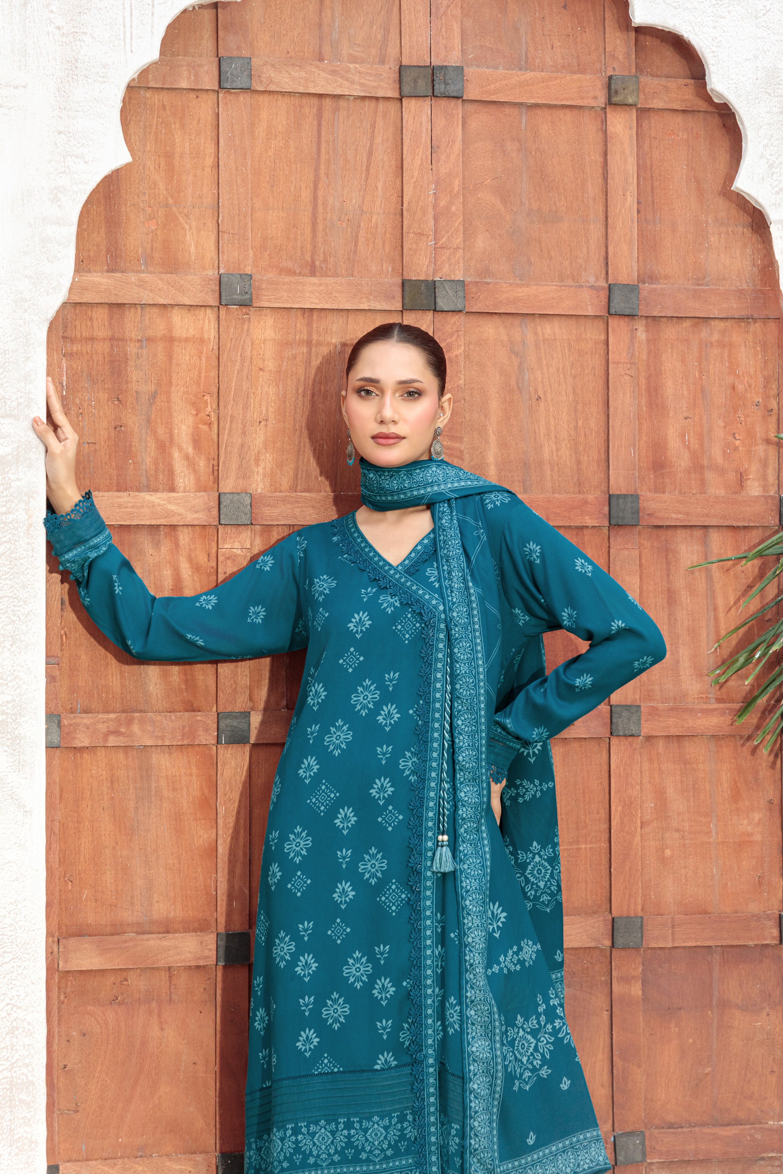 03-pc Pashmina Printed