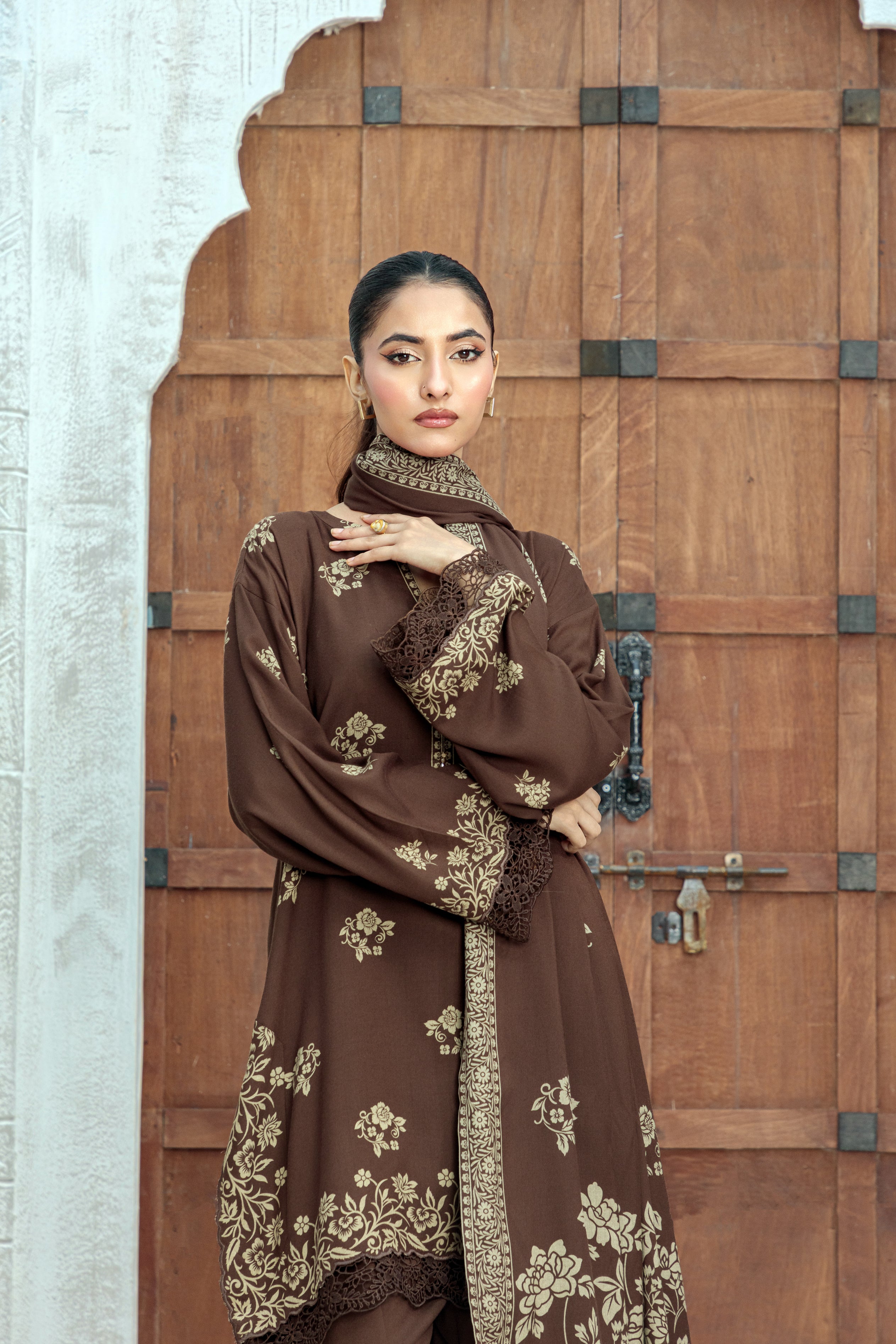 03-pc Pashmina Printed