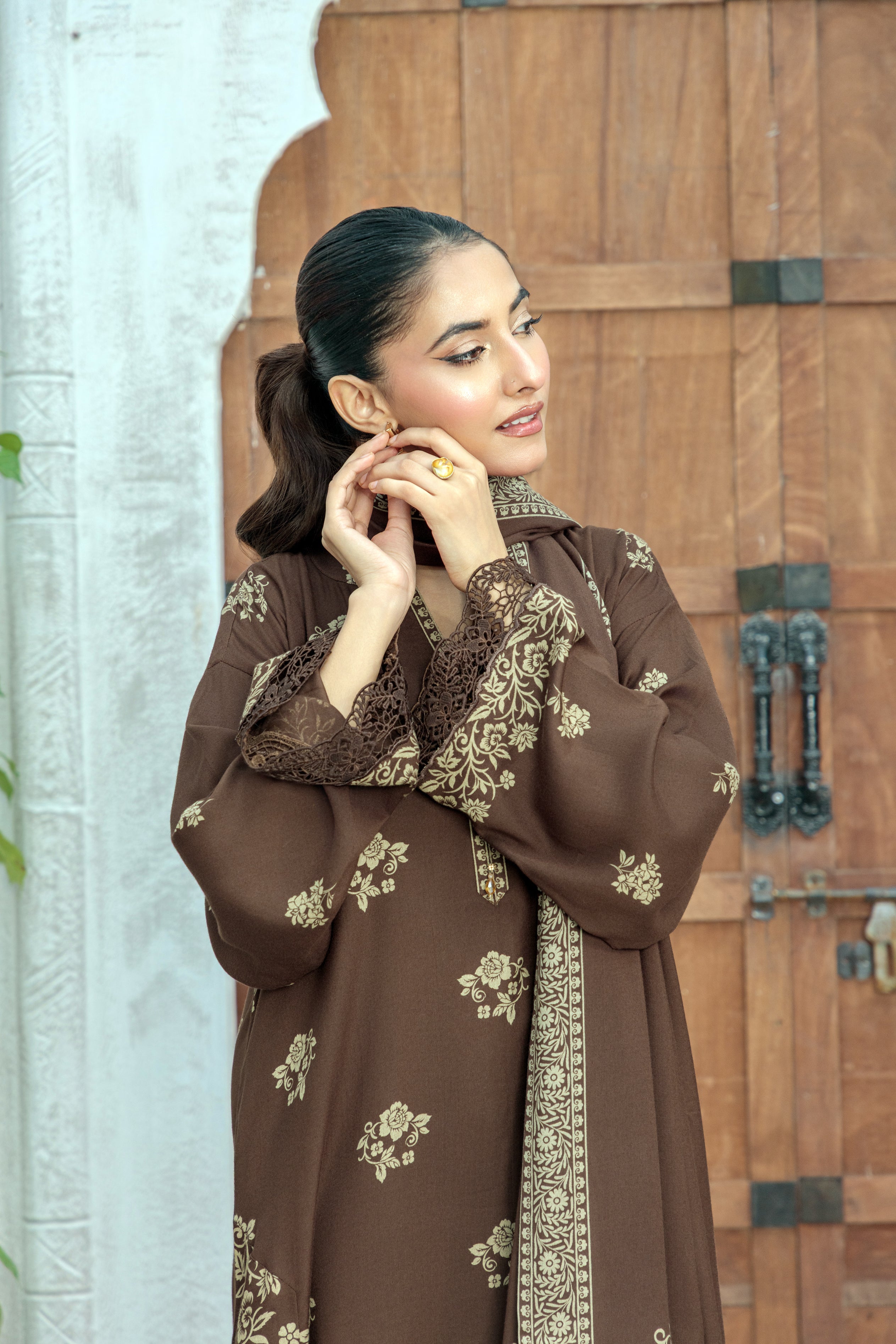 03-pc Pashmina Printed