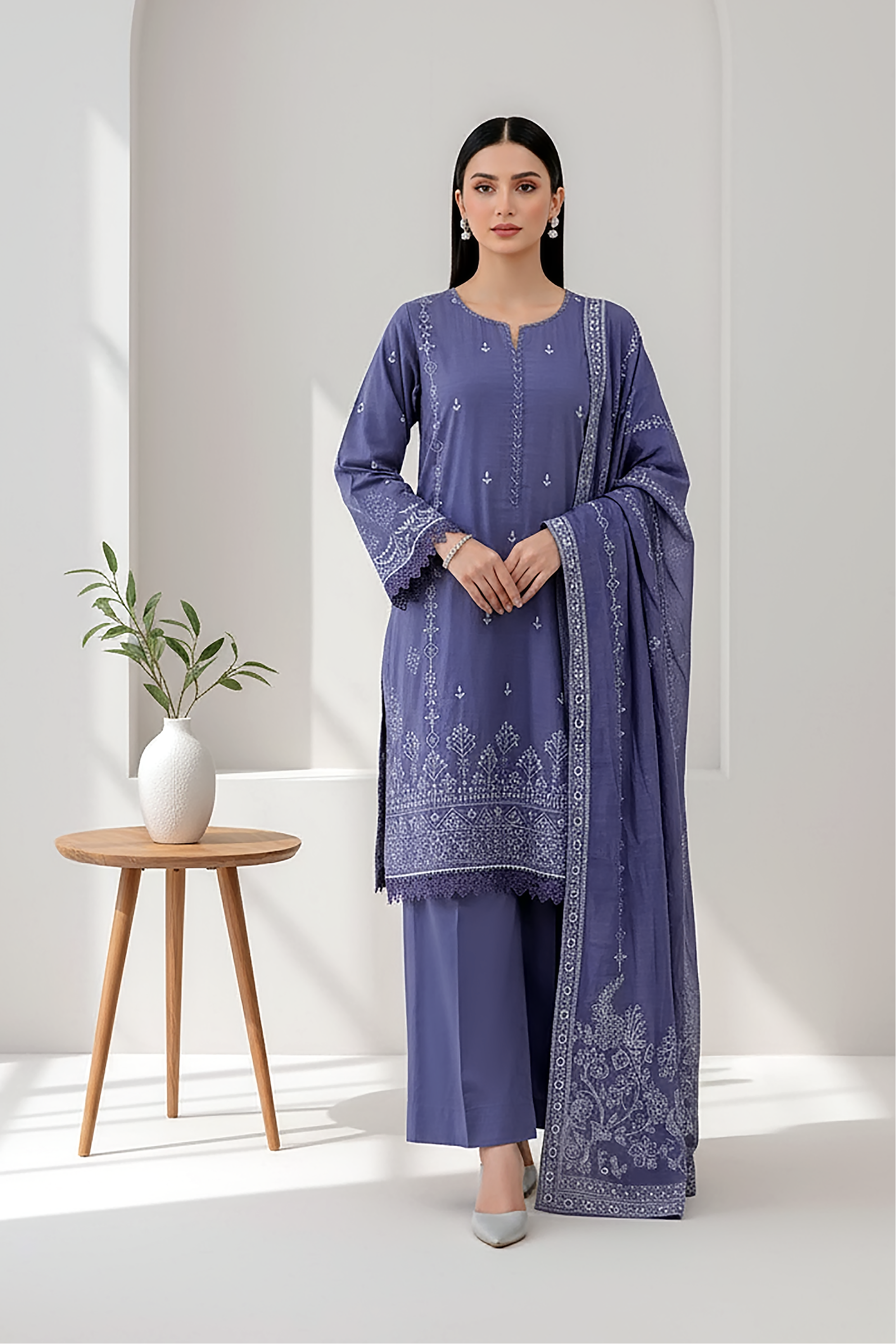 03-pc Textured Heavy Weight Printed Marina