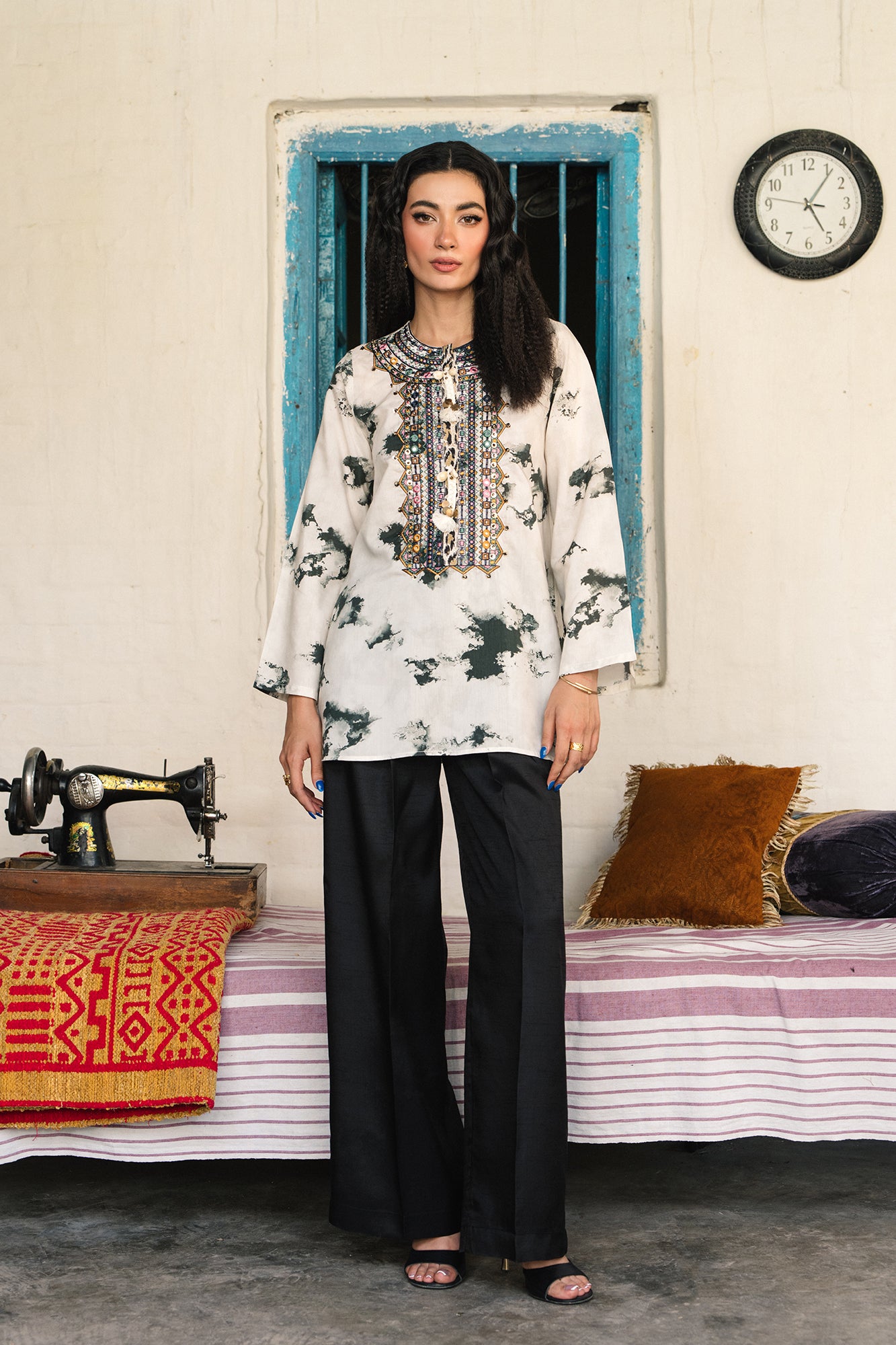 embroidered kurti