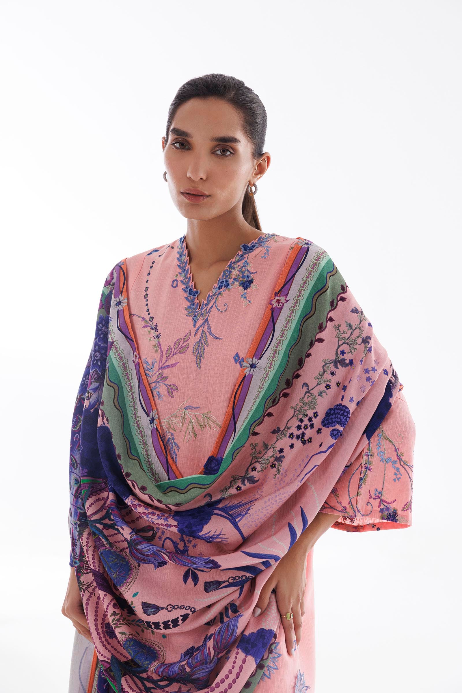 Khaddar Muzlin Suit