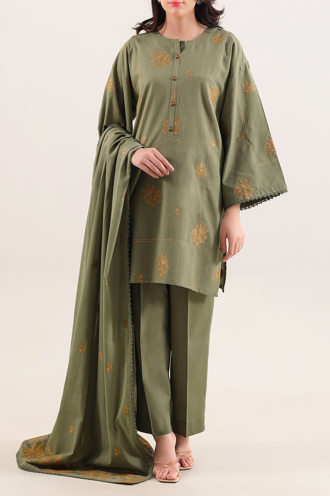 Jacquard Cotton 3-Pc