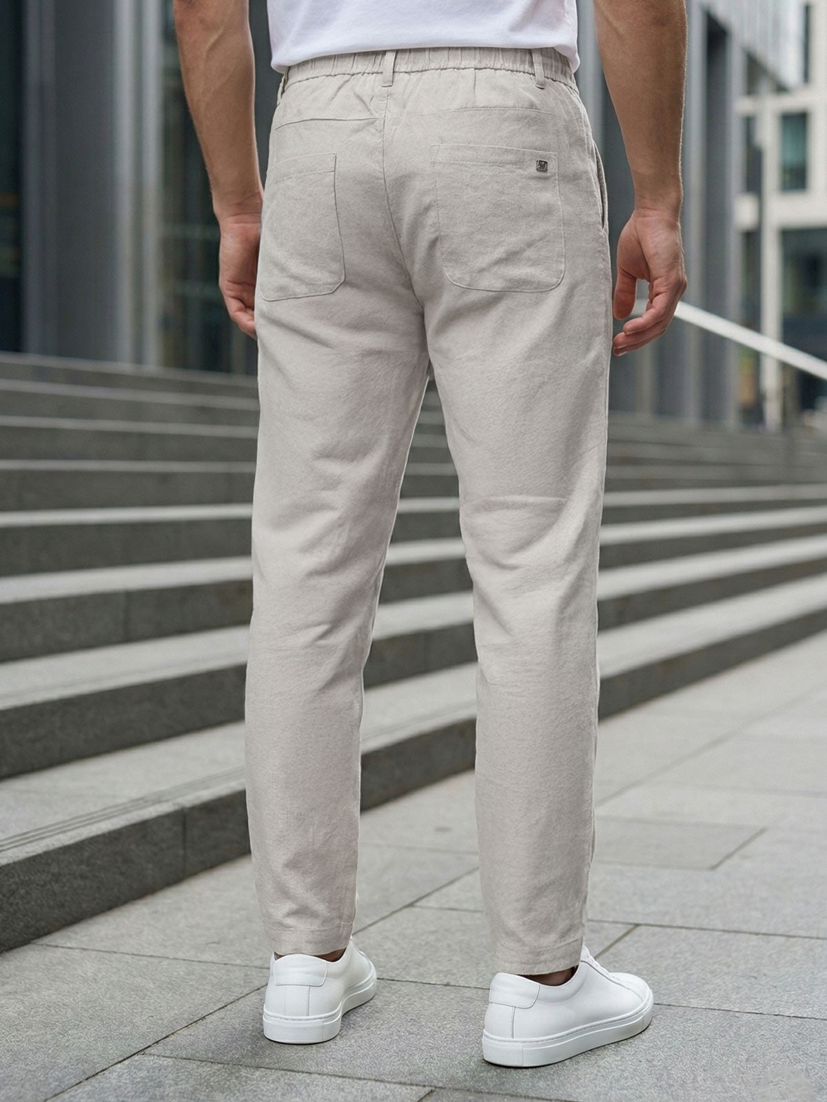 Fawn Cotton Stretch Trouser