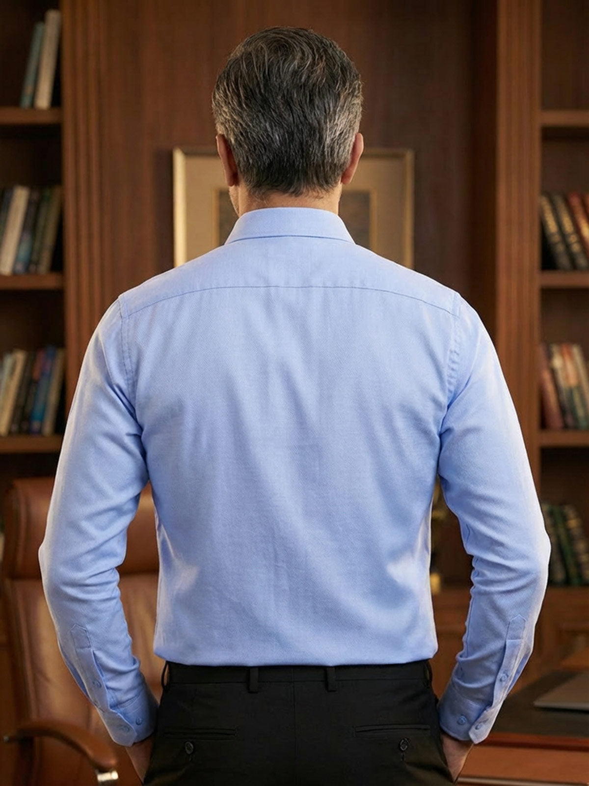 Blue Self, Cutaway Collar, Elite Edition, Mens Formal Shirt