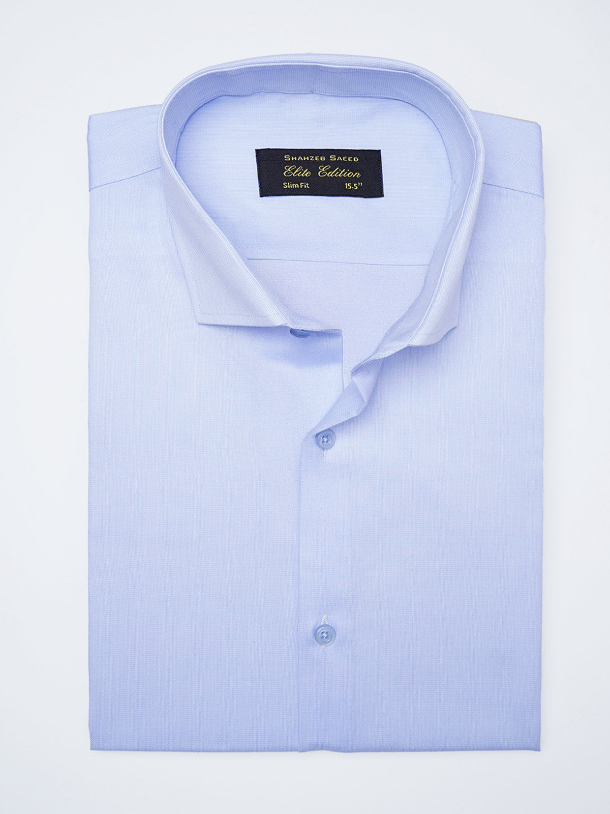 Sky Blue Plain, Cutaway Collar, Elite Edition, Mens Formal Shirt