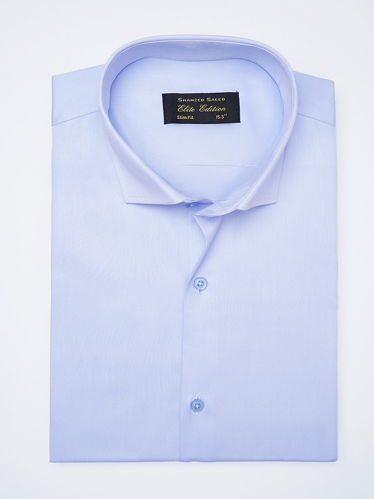 Sky Blue Plain, Cutaway Collar, Elite Edition, Mens Formal Shirt