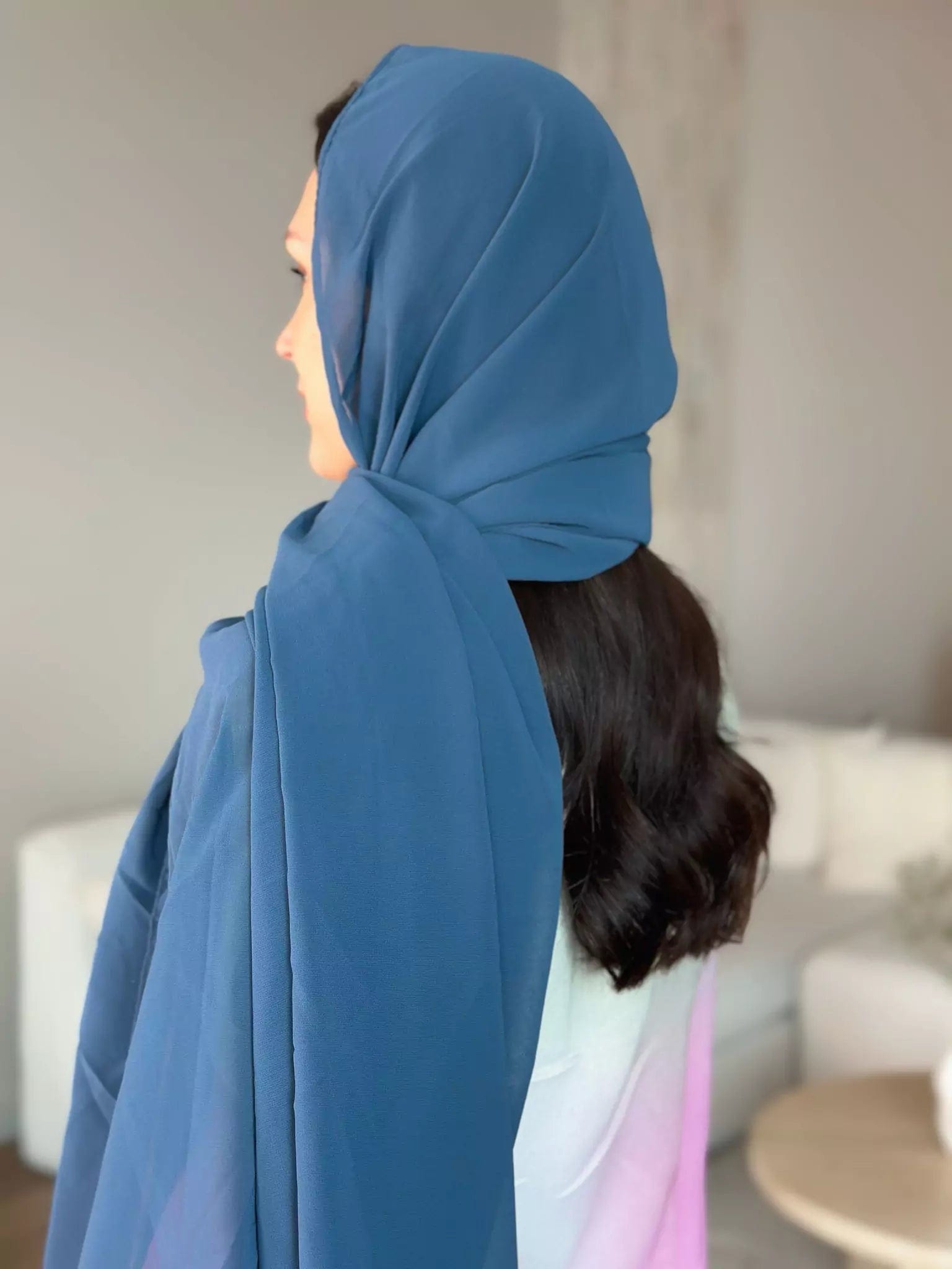 Essential Chiffon Hijab / Stole Teal