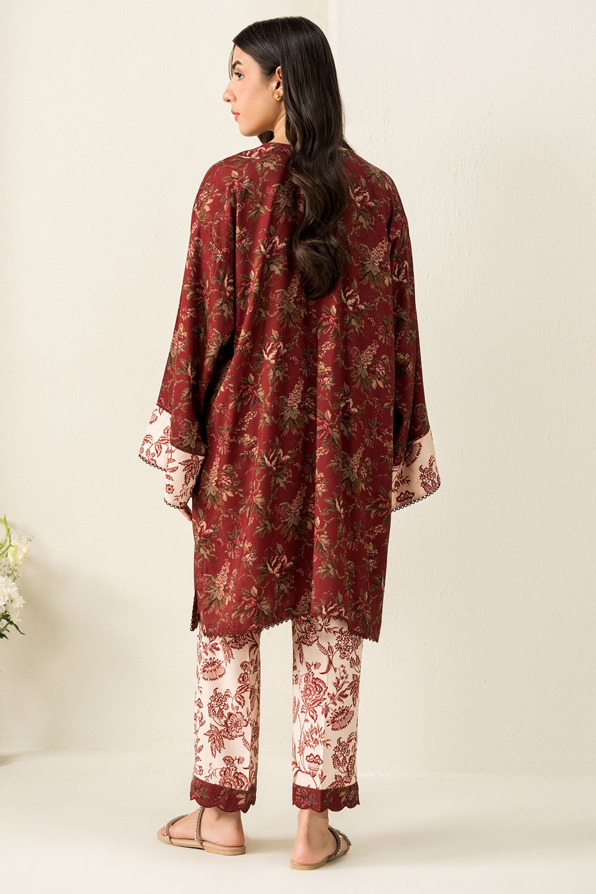 Floral Symphony 2-Pc Linen Printed Suit