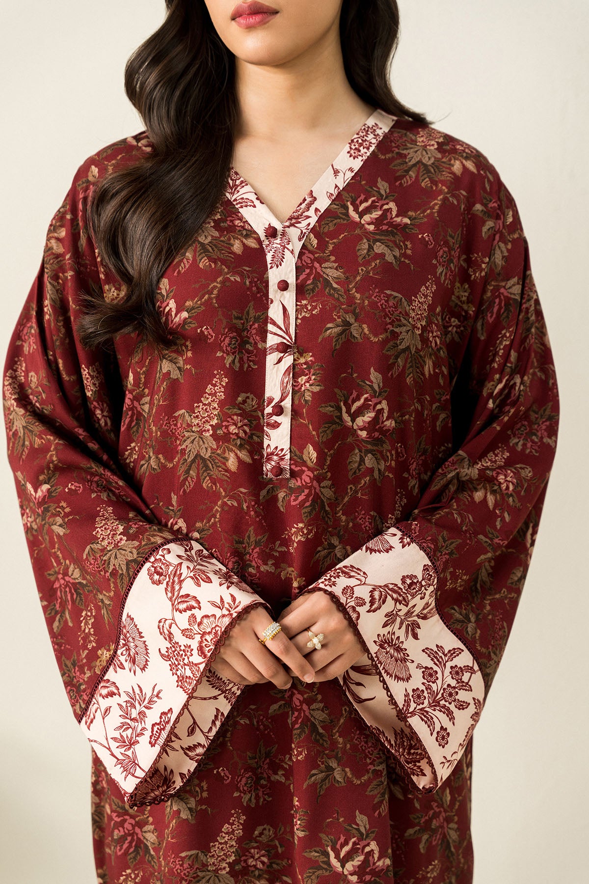 Floral Symphony 2-Pc Linen Printed Suit
