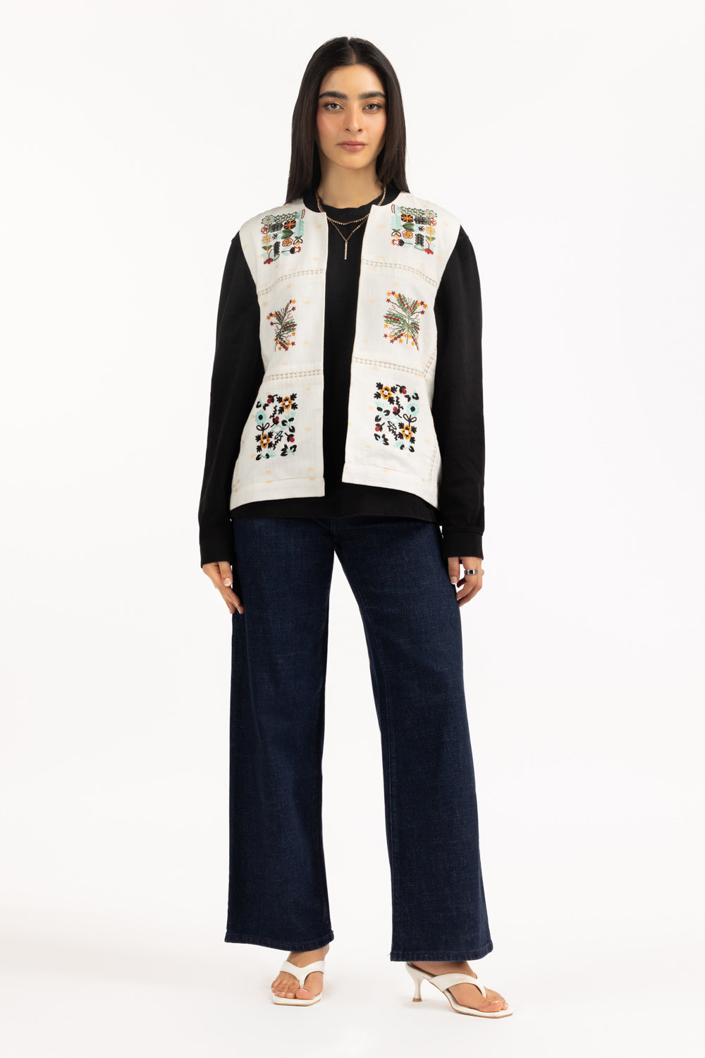 Karandi Embroidered Waistcoat Ips 55211
