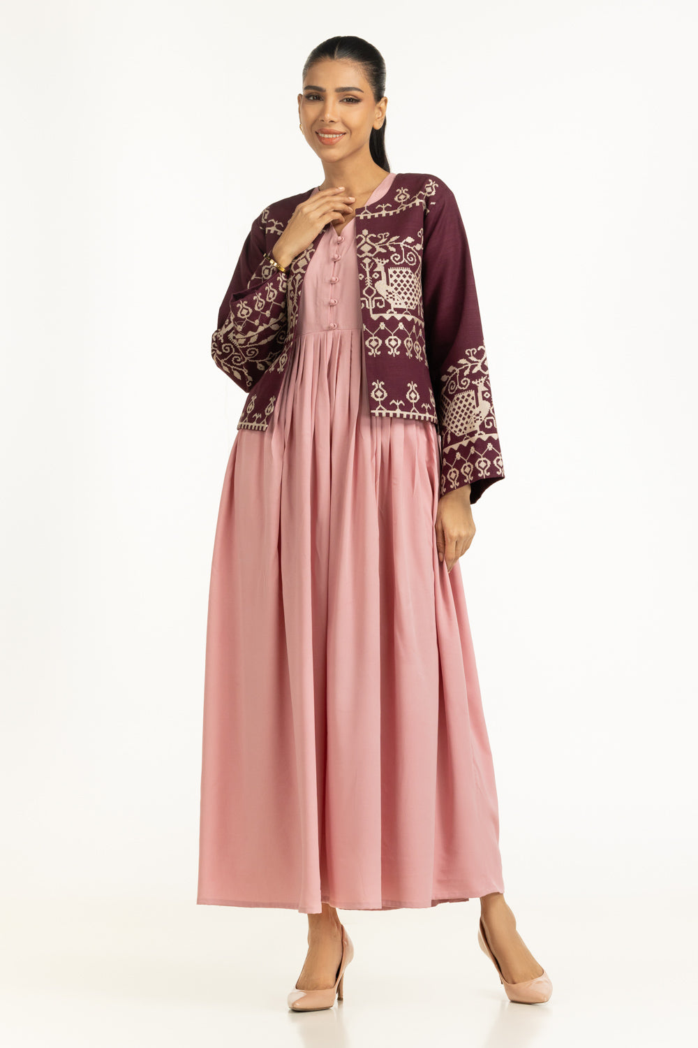 Khaddar Embroidered Waistcoat Ips 55210