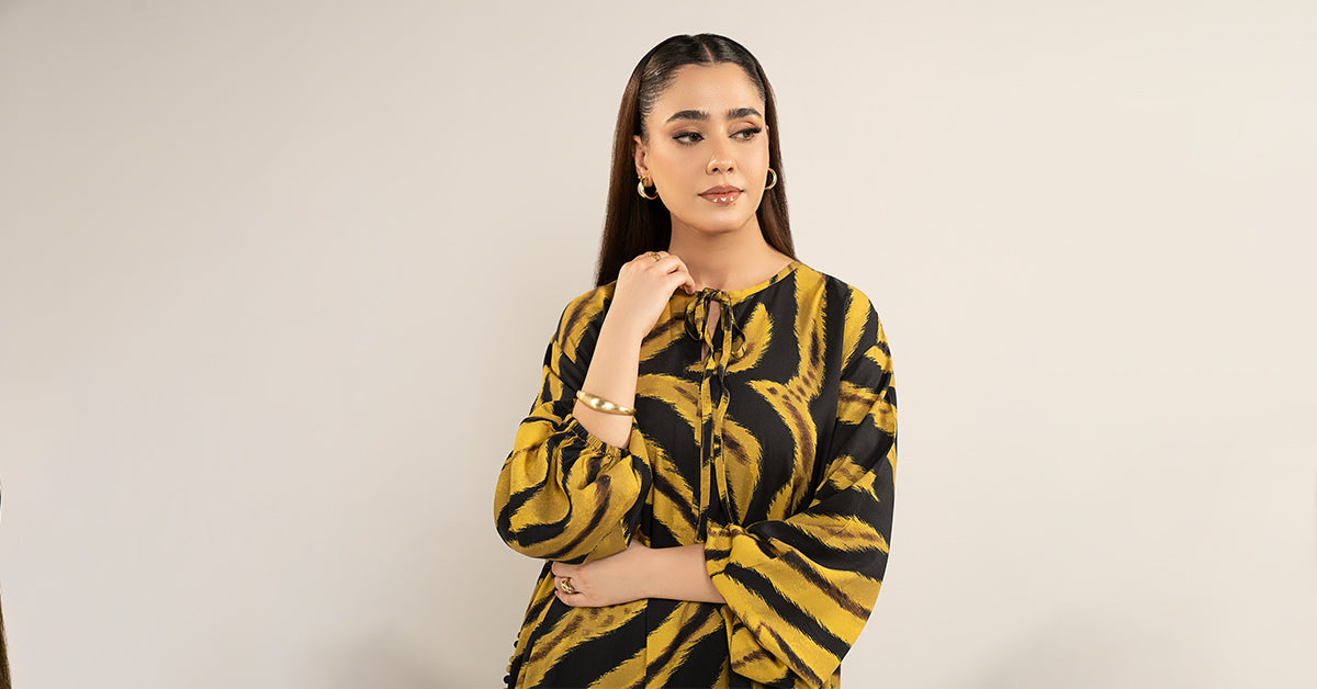 2-Pc Printed Twill Suit