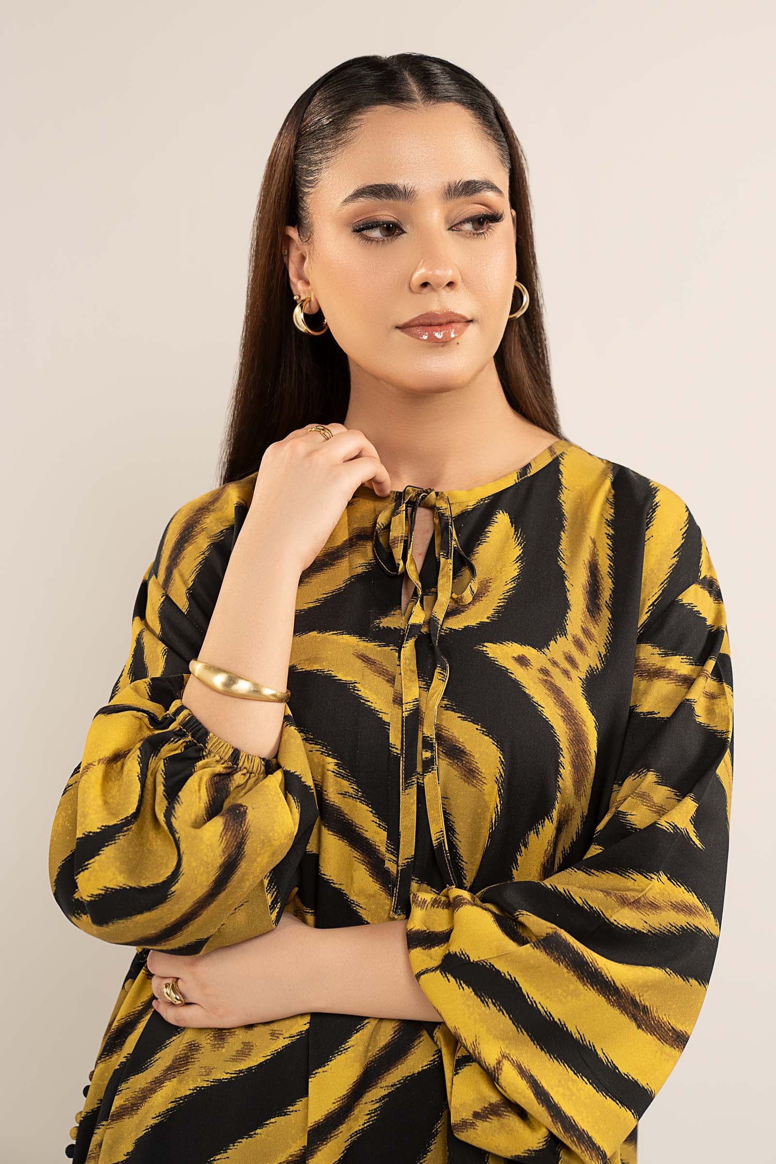 2-Pc Printed Twill Suit