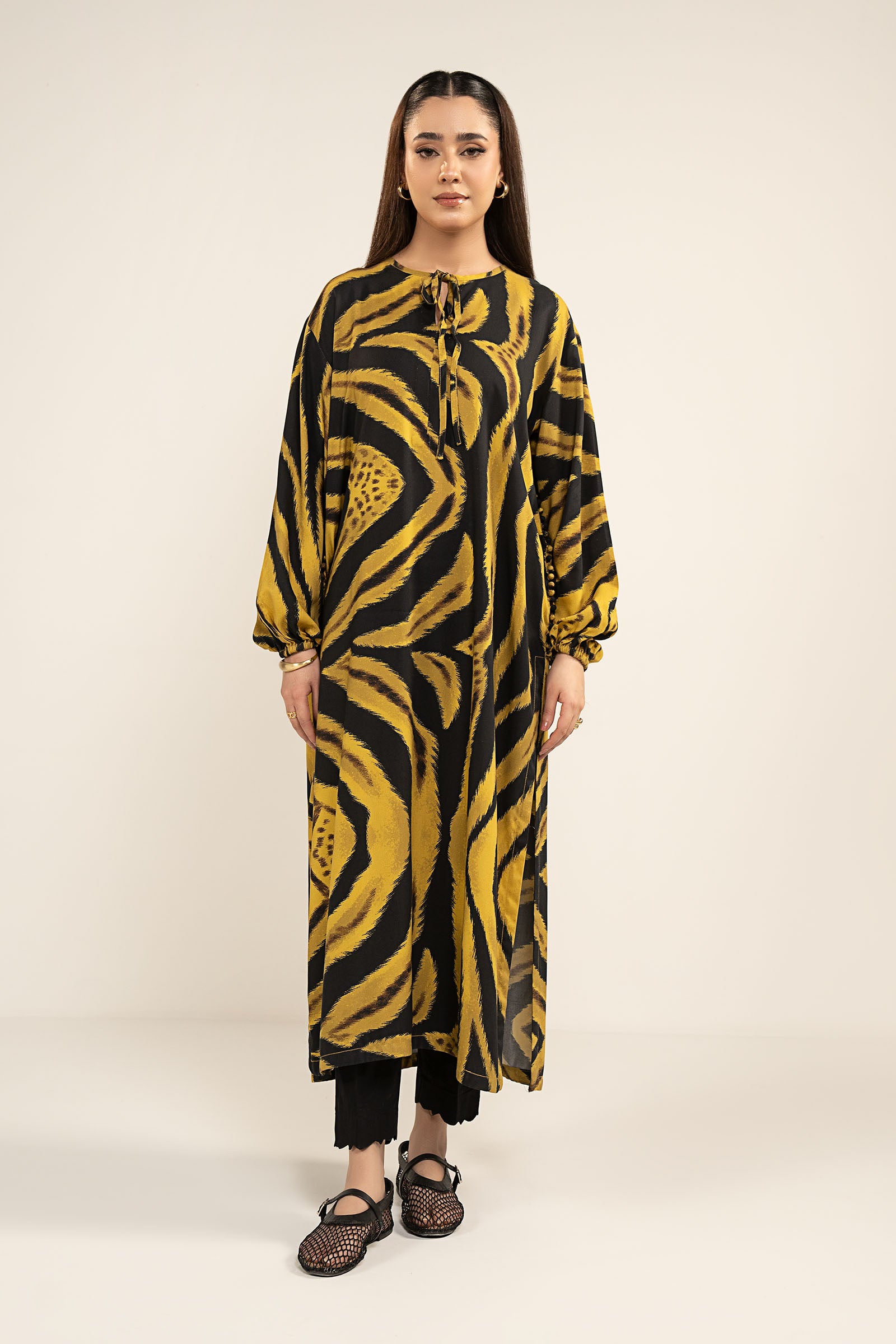 2-Pc Printed Twill Suit